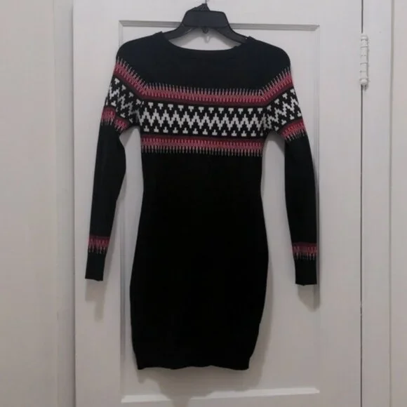 Shein Black Sweater Dress Size Small - Picture 1 of 5